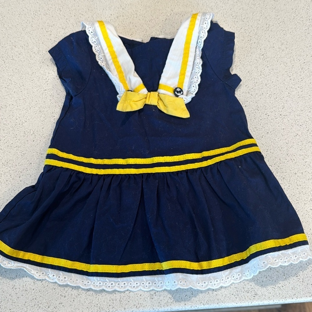 Maggie & Zoe dress size 3-6 months nautical boat dress
